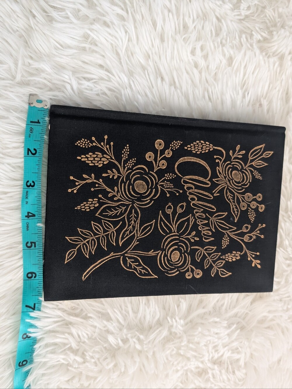 NEW Rifle Paper Keepsake Address Book Embossed Gold Cursive - Picture 3 of 12